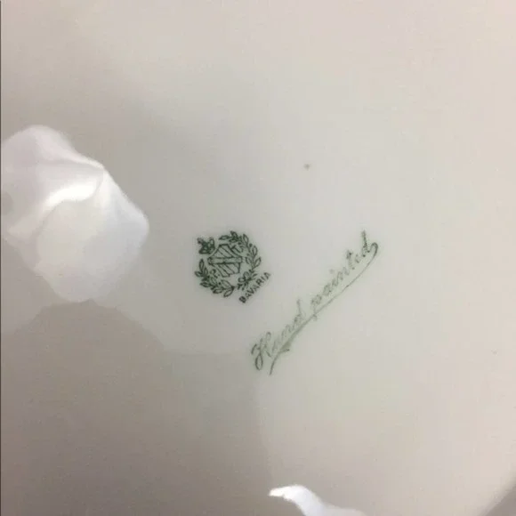 Vintage Doufreux Bavaria Hand Painted Lily Plate - Picture 5 of 8